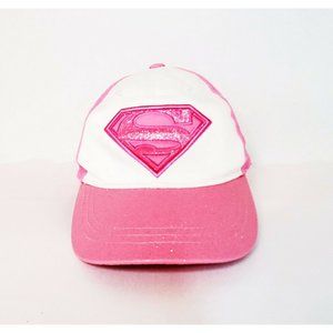 Pink Super Woman Adjustable Cap Super Girl Hat Cap